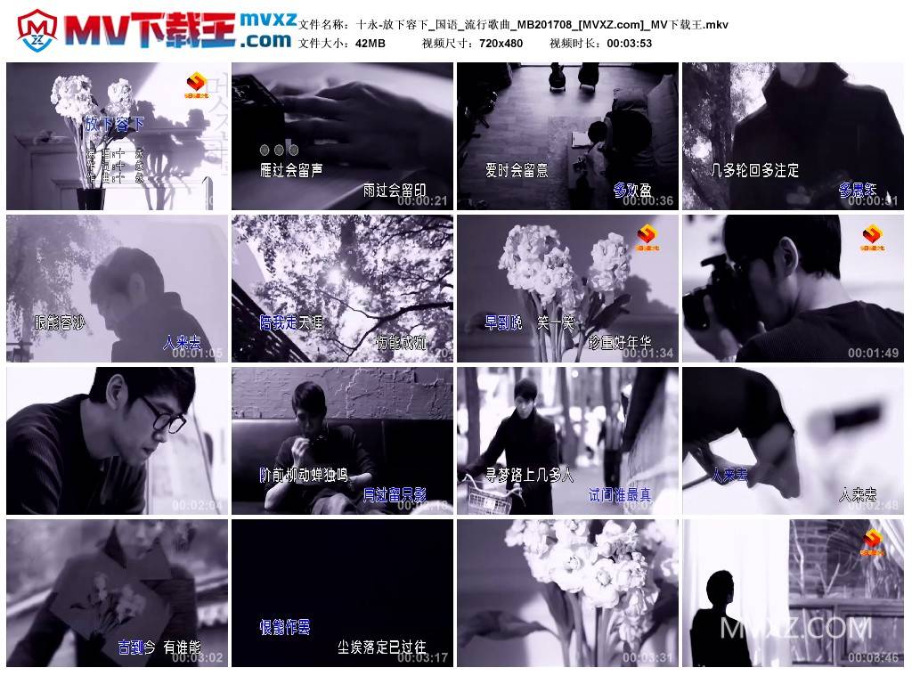 十永-放下容下_国语_流行歌曲_MB201708